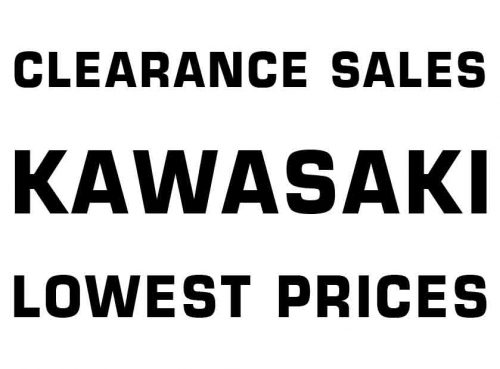 KAWASAKI - CLEARANCE SALES